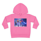 Toddler Fleece Hoodie with Colorful Character Art