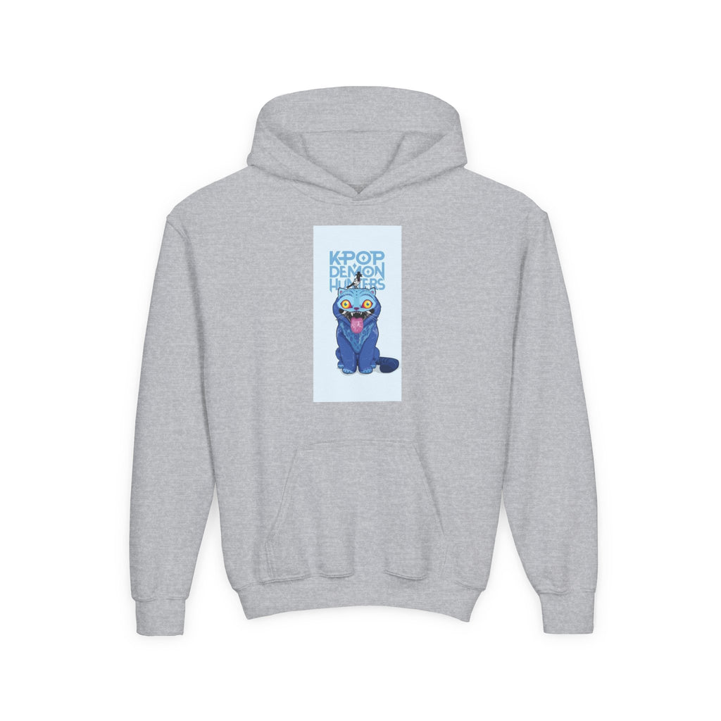 K-Pop Inspired Youth Hoodie with Playful Cat Design