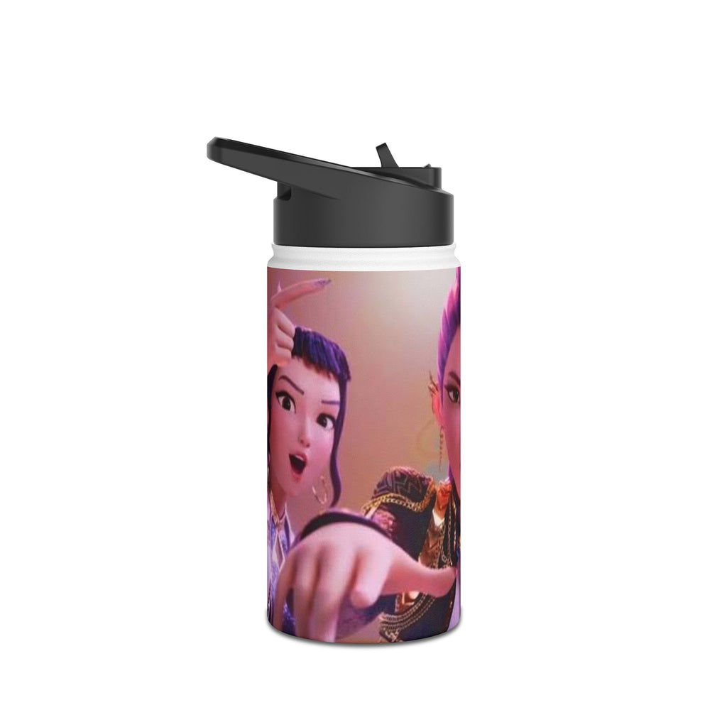 Vibrant Stainless Steel Water Bottle with Animated Character Design