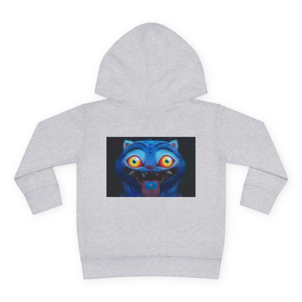 Toddler Fleece Hoodie with Colorful Character Art
