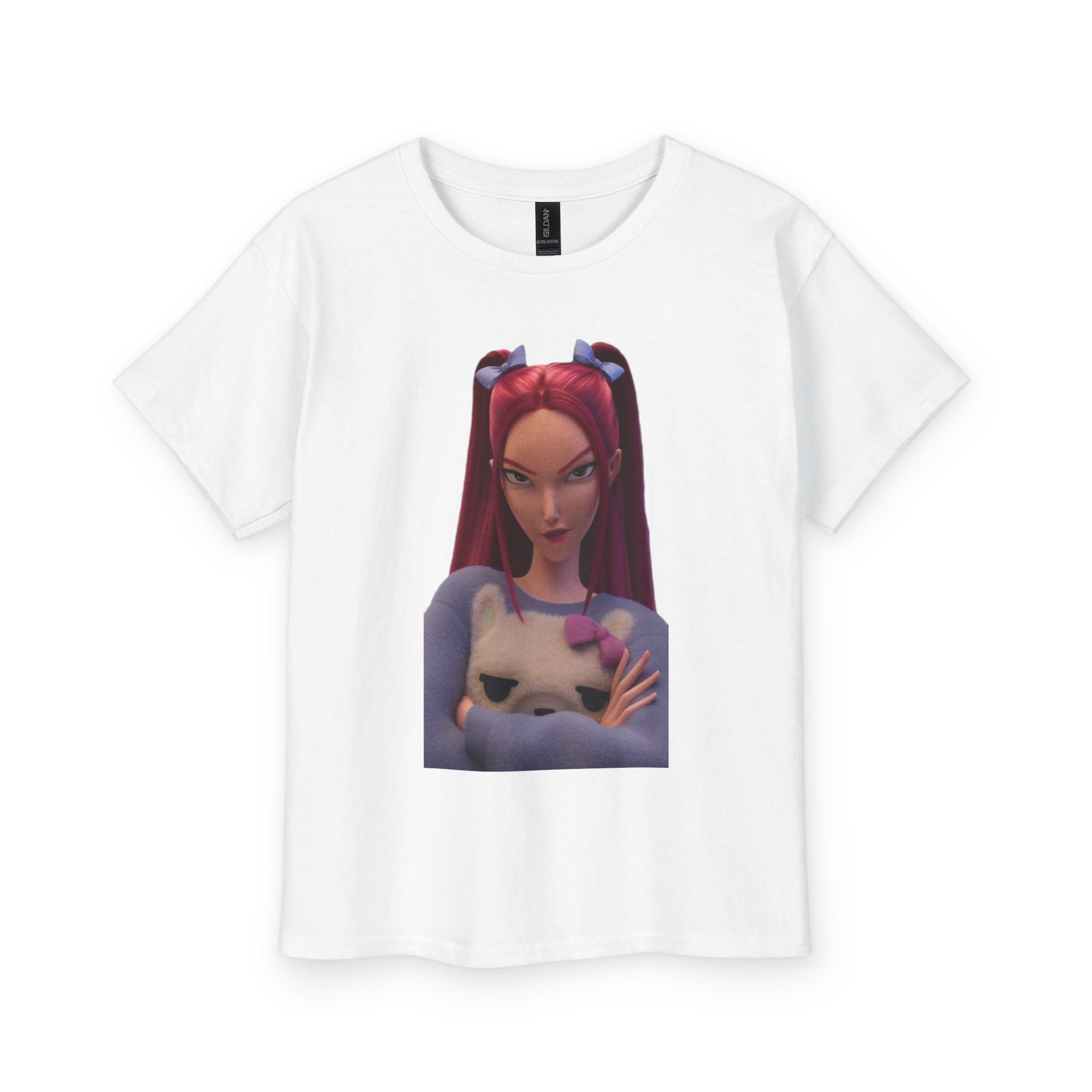 Youth Graphic Tee with Cool Cat Design
