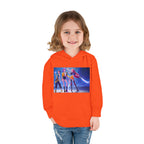 Toddler Fleece Hoodie with Colorful Character Art