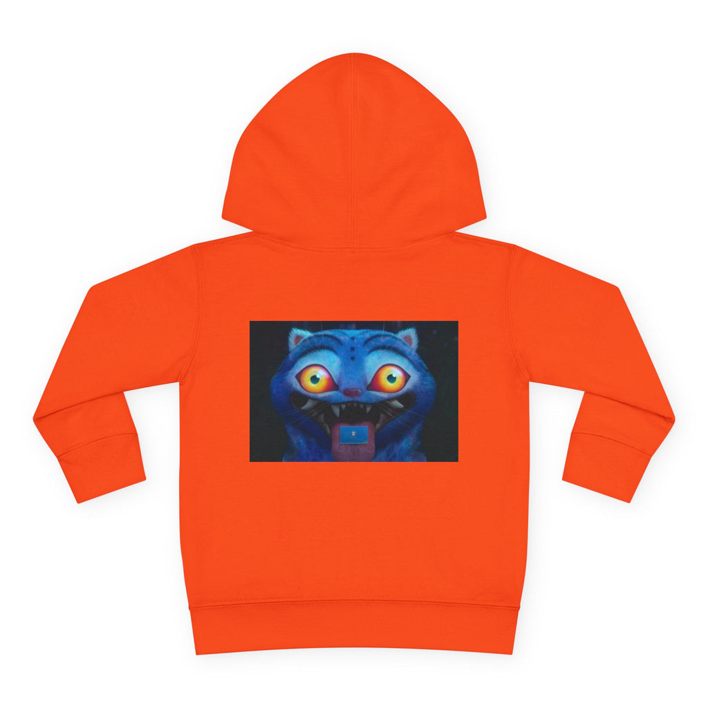 Toddler Fleece Hoodie with Colorful Character Art