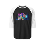 K pop demon hunters huntrix merch Unisex Three-Quarter Sleeve Raglan Shirt
