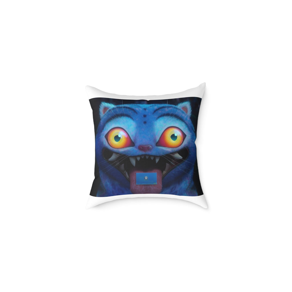 Colorful Cat Face Decorative Pillow