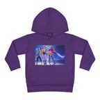 Toddler Fleece Hoodie with Colorful Character Art