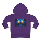 Toddler Fleece Hoodie with Colorful Character Art