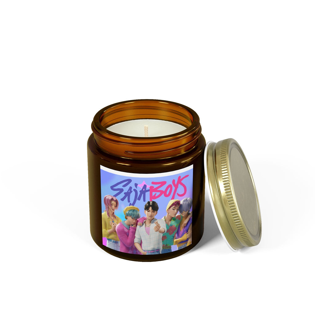 Saja boys Colorful Scented Candles - Coconut Apricot Wax with Retro Vibes