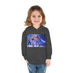 Toddler Fleece Hoodie with Colorful Character Art