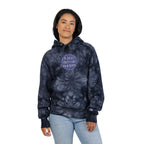 Unisex Tie-Dye Champion Hoodie with Embroidery - Trendy and Cozy