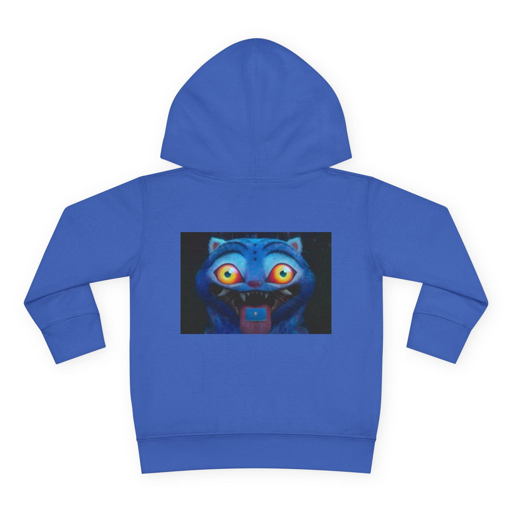 Toddler Fleece Hoodie with Colorful Character Art