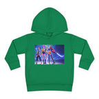 Toddler Fleece Hoodie with Colorful Character Art