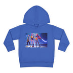 Toddler Fleece Hoodie with Colorful Character Art