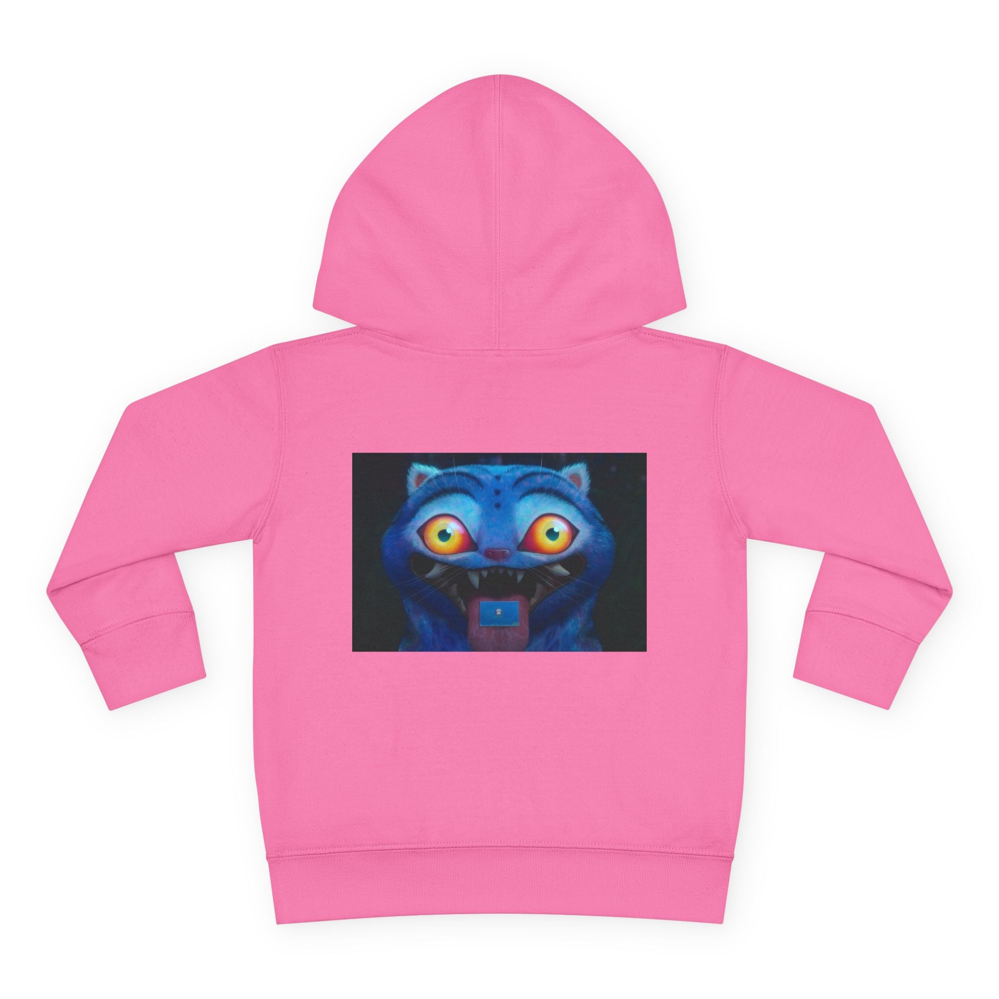 Toddler Fleece Hoodie with Colorful Character Art