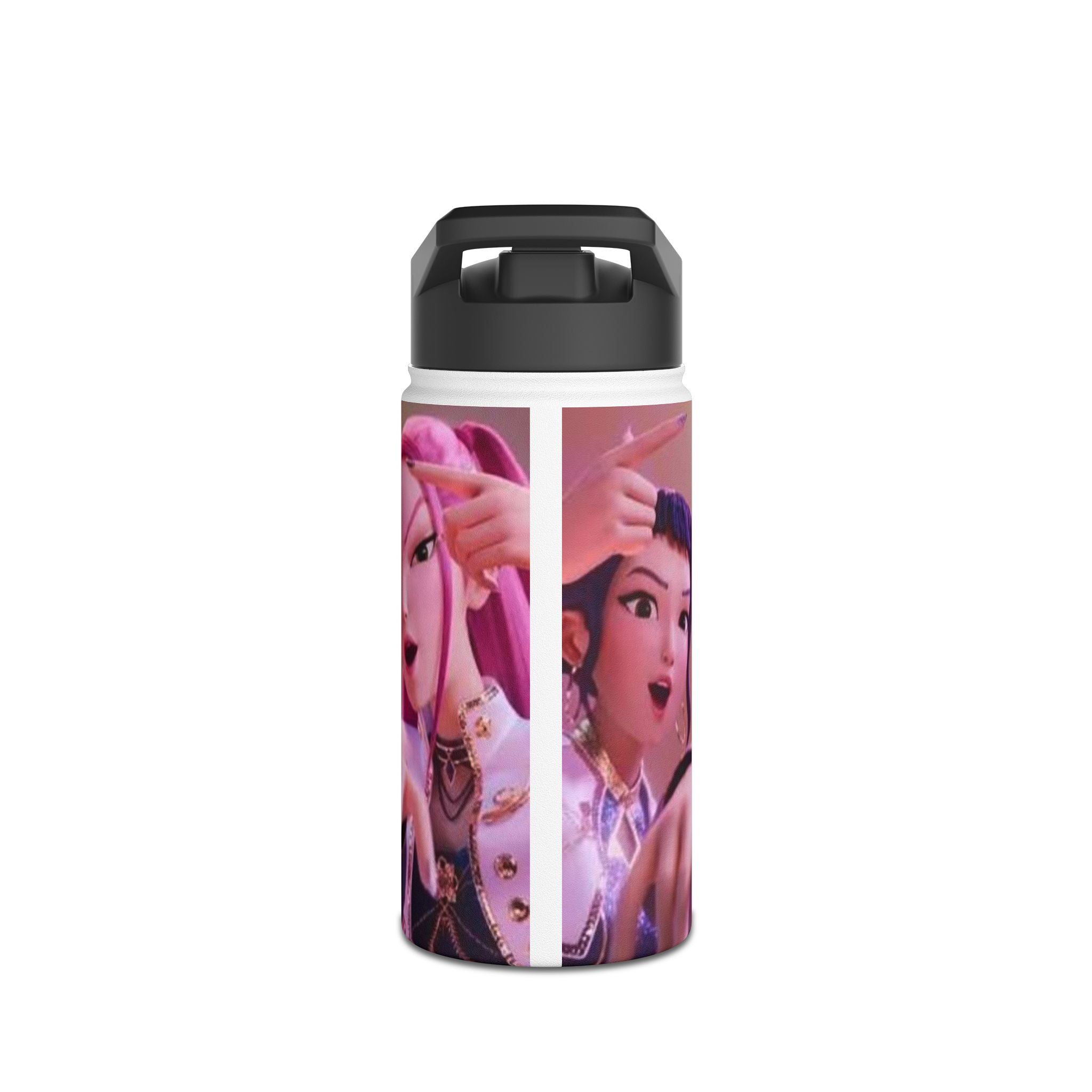 Vibrant Stainless Steel Water Bottle with Animated Character Design