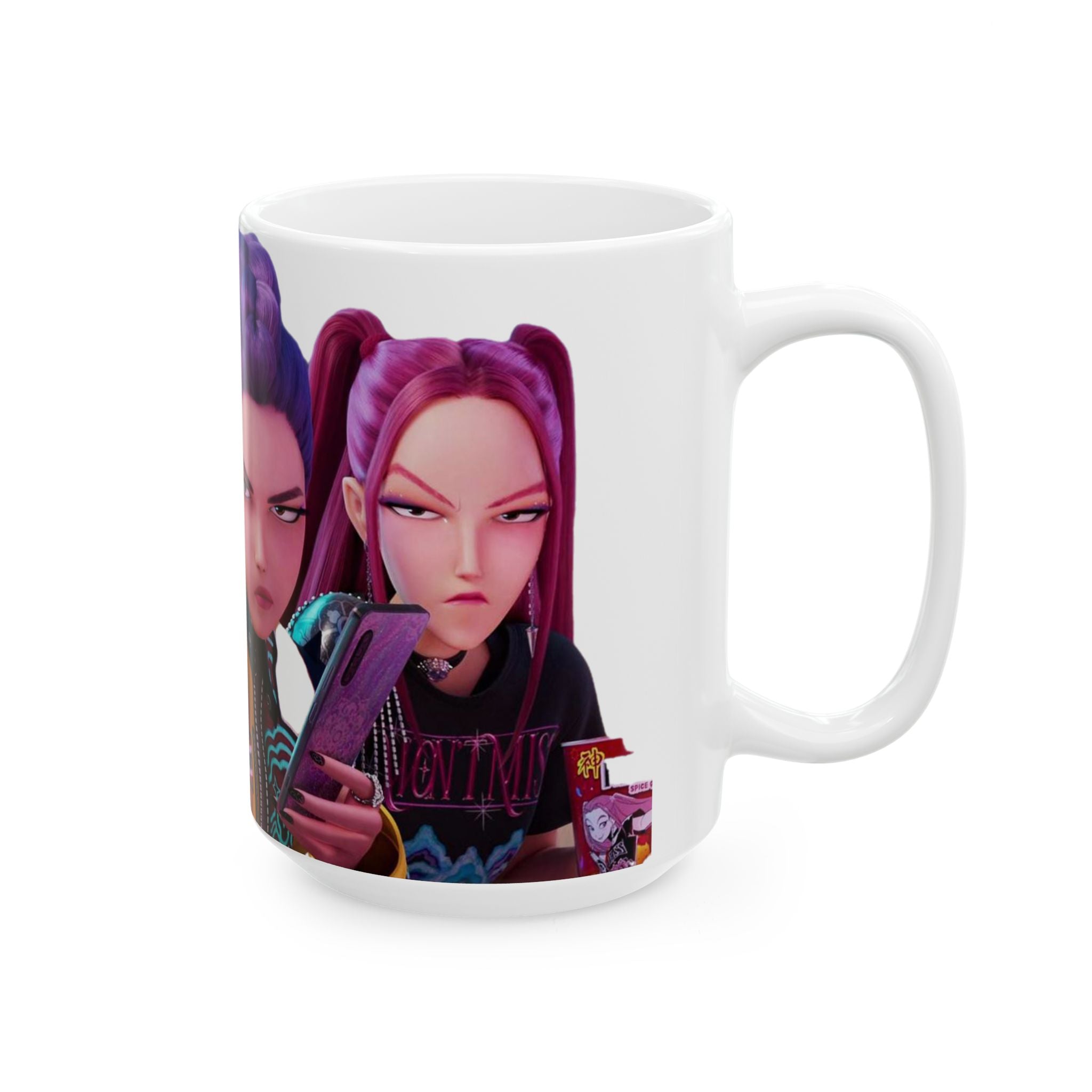 K pop demon hunters Ceramic Mug - 11oz & 15oz - Bold Character Design for Collectors