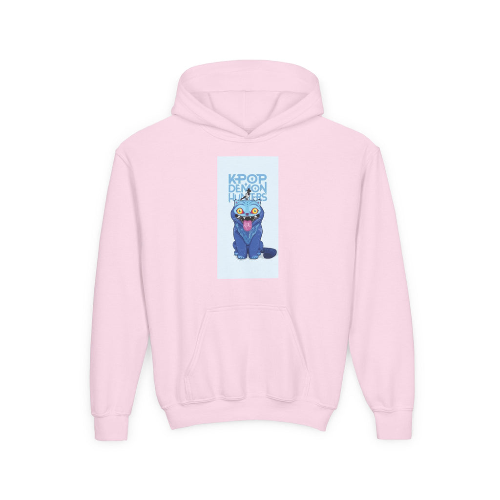 K-Pop Inspired Youth Hoodie with Playful Cat Design