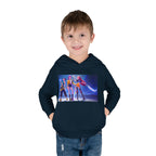 Toddler Fleece Hoodie with Colorful Character Art