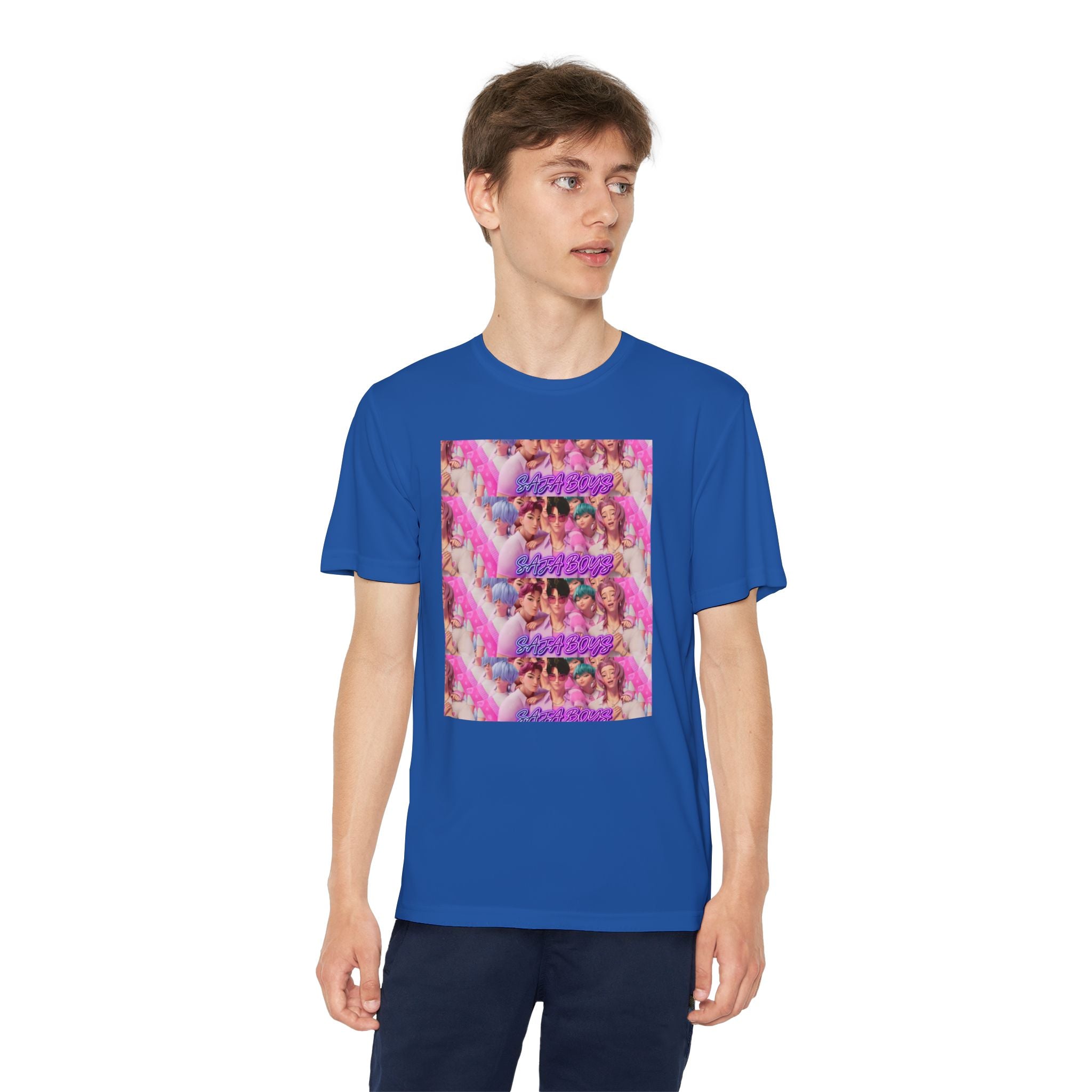 Saja boys Youth Competitor T-Shirt - Fun Retro Vibe with Colorful Design