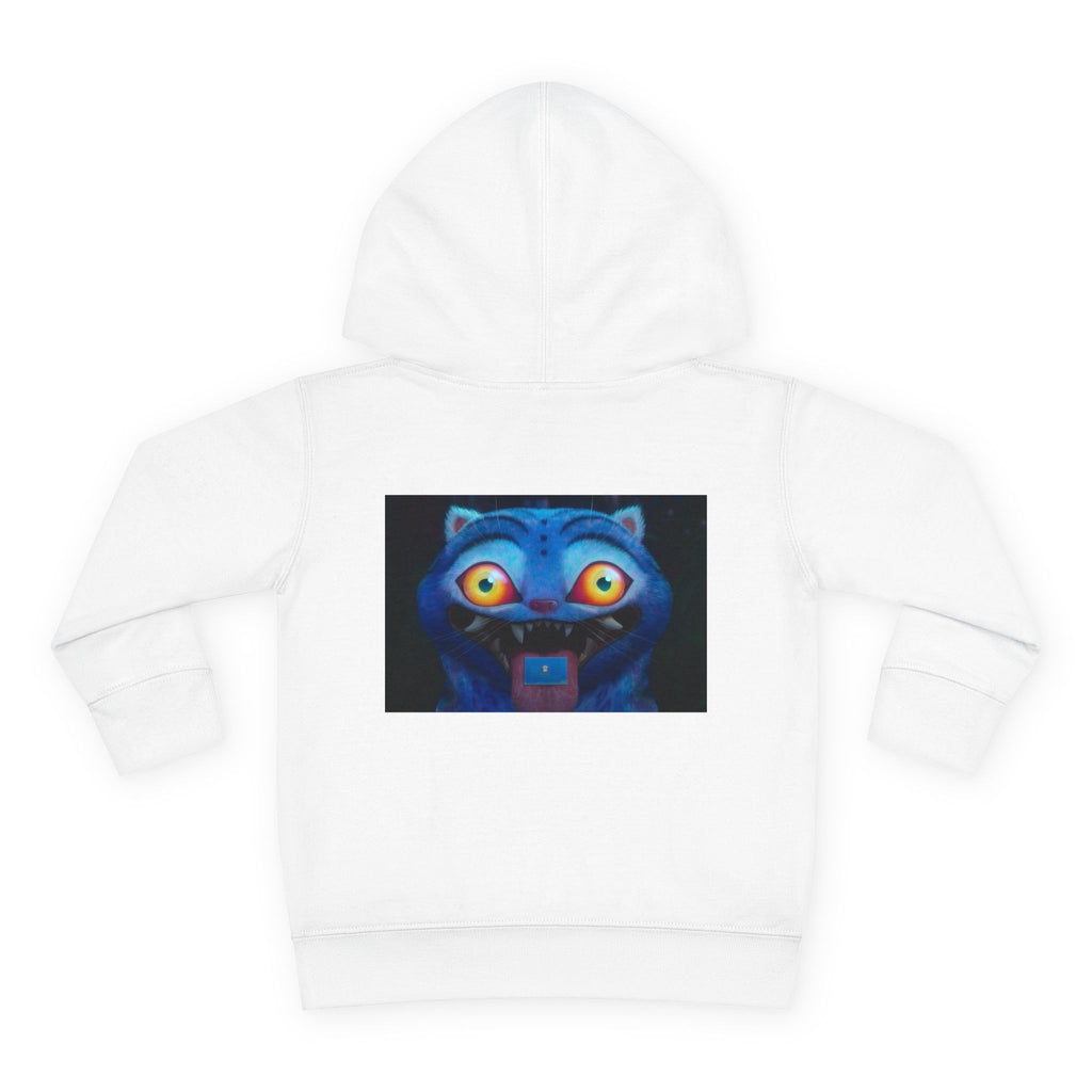 Toddler Fleece Hoodie with Colorful Character Art