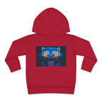 Toddler Fleece Hoodie with Colorful Character Art
