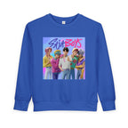 K pop demon hunters merch Colorful Toddler Sweatshirt with ‘Sajaboys’ Design