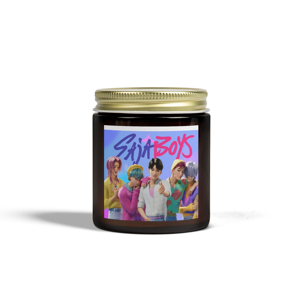 Saja boys Colorful Scented Candles - Coconut Apricot Wax with Retro Vibes
