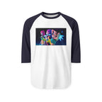 K pop demon hunters huntrix merch Unisex Three-Quarter Sleeve Raglan Shirt