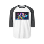 K pop demon hunters huntrix merch Unisex Three-Quarter Sleeve Raglan Shirt
