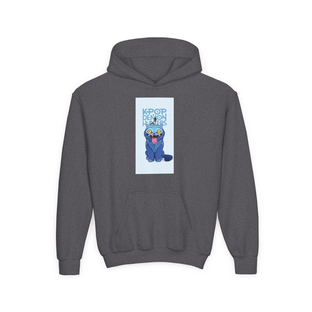 K-Pop Inspired Youth Hoodie with Playful Cat Design