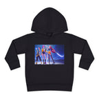 Toddler Fleece Hoodie with Colorful Character Art