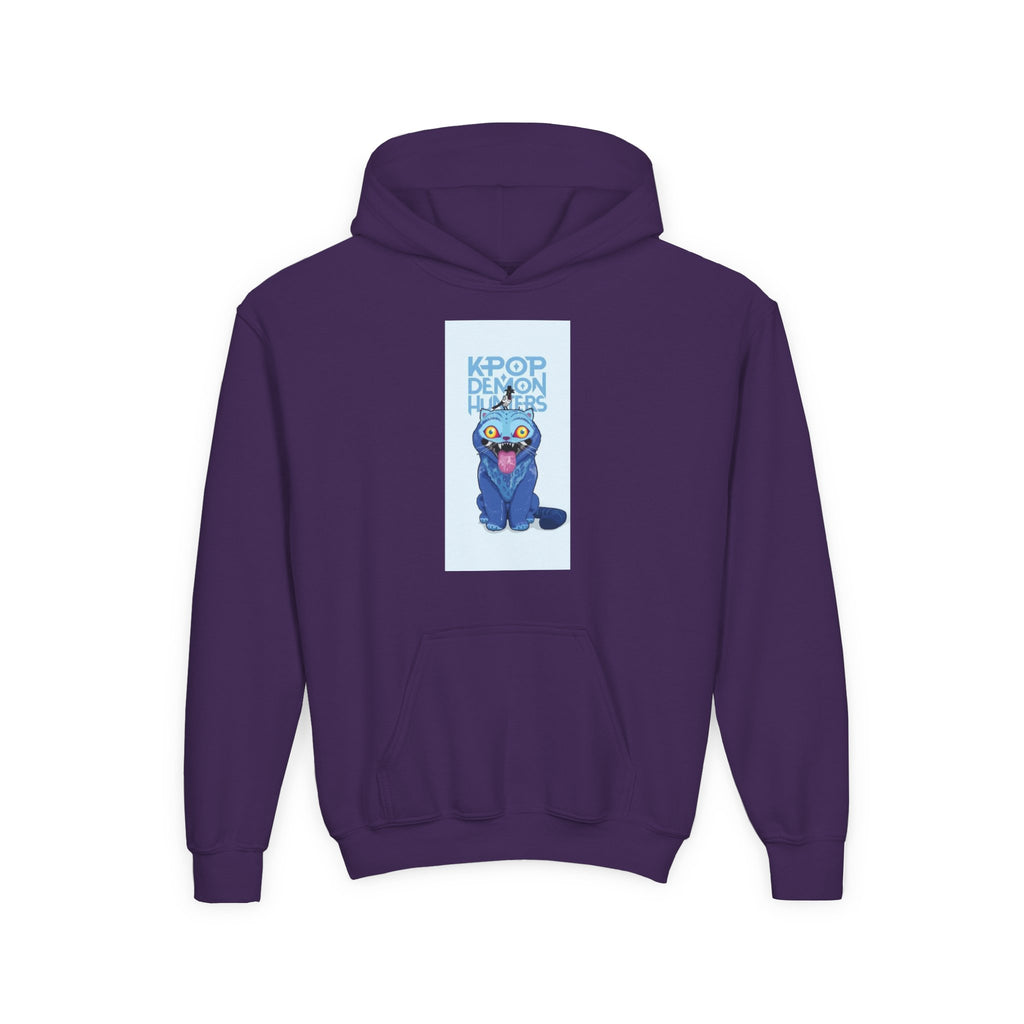 K-Pop Inspired Youth Hoodie with Playful Cat Design