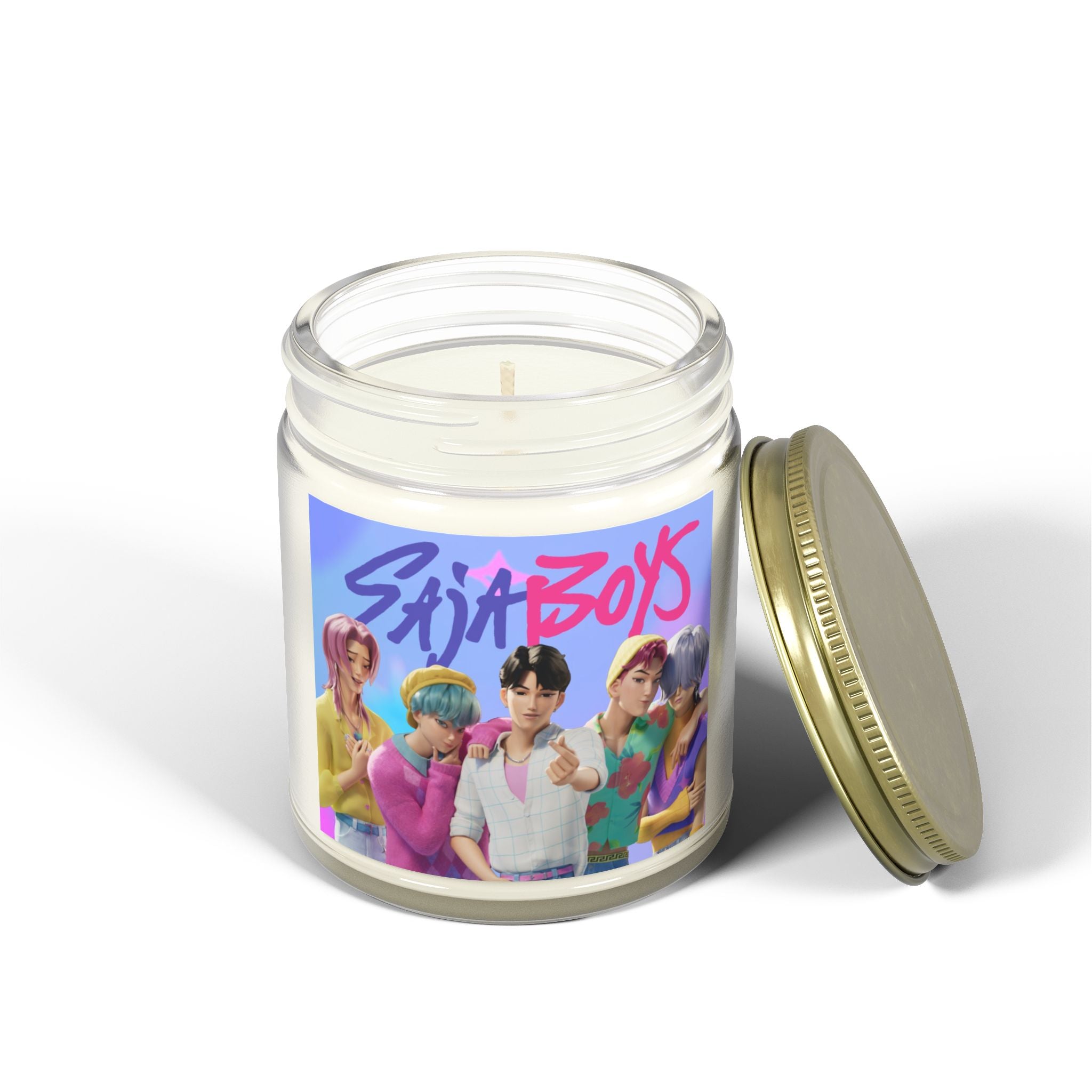 Saja boys Colorful Scented Candles - Coconut Apricot Wax with Retro Vibes