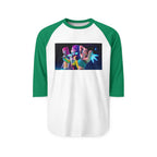 K pop demon hunters huntrix merch Unisex Three-Quarter Sleeve Raglan Shirt