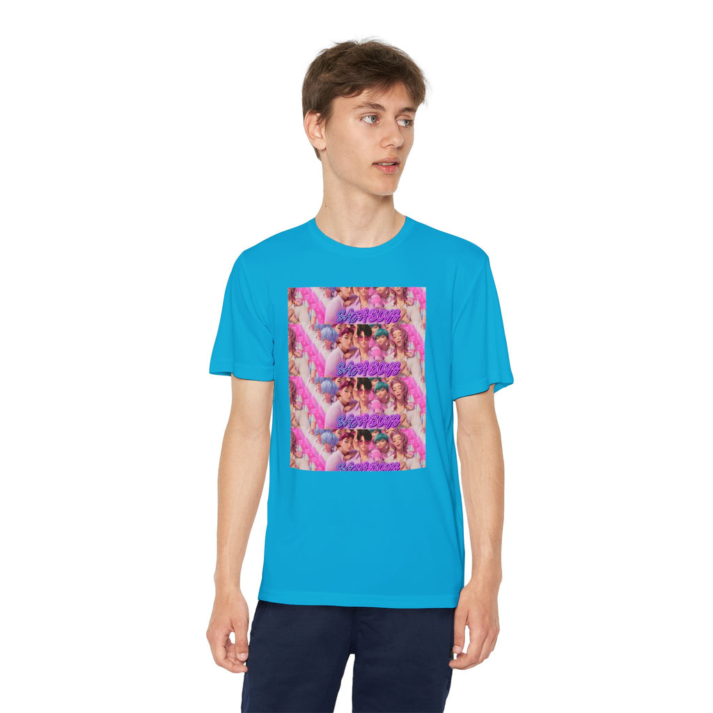 Saja boys Youth Competitor T-Shirt - Fun Retro Vibe with Colorful Design