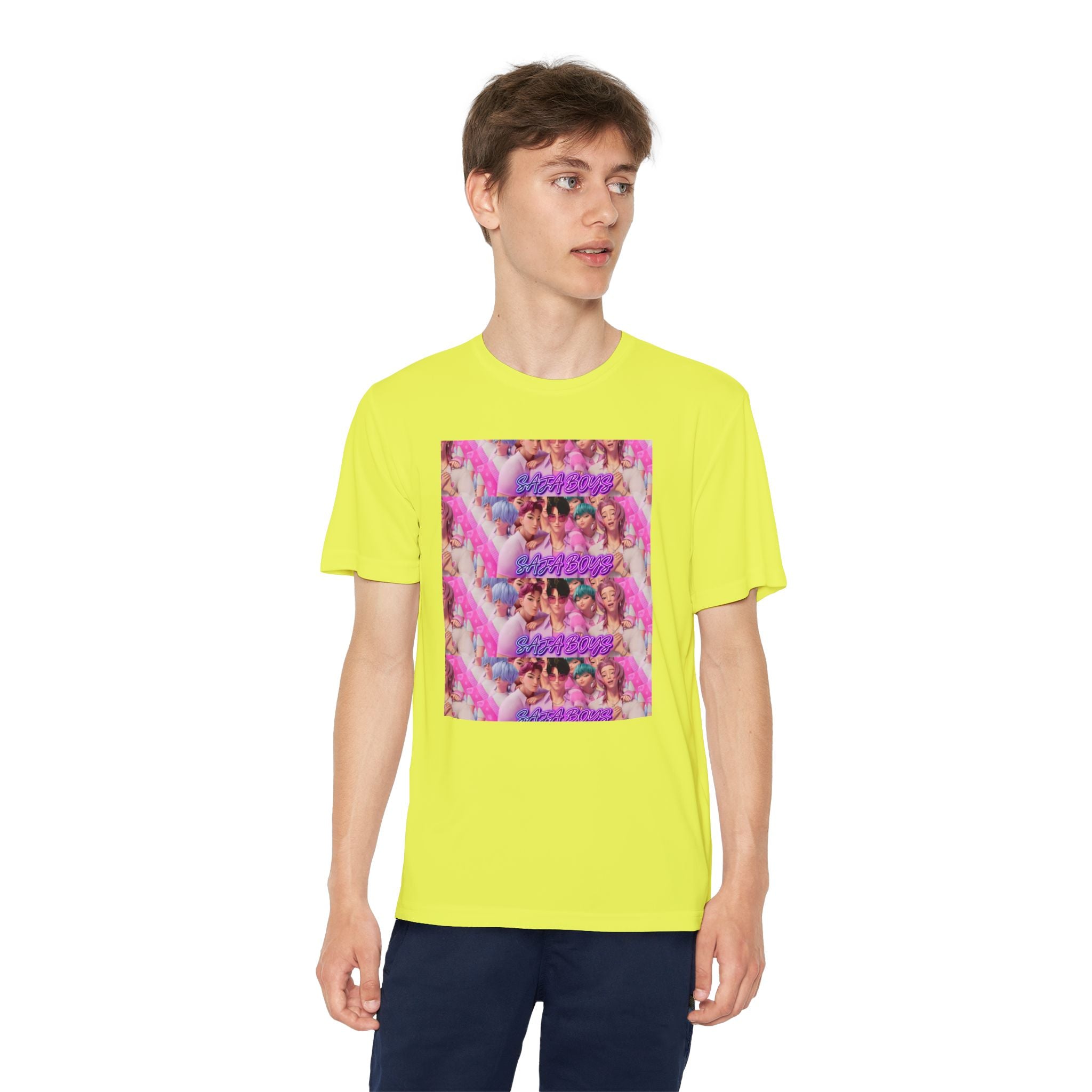Saja boys Youth Competitor T-Shirt - Fun Retro Vibe with Colorful Design