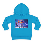 Toddler Fleece Hoodie with Colorful Character Art