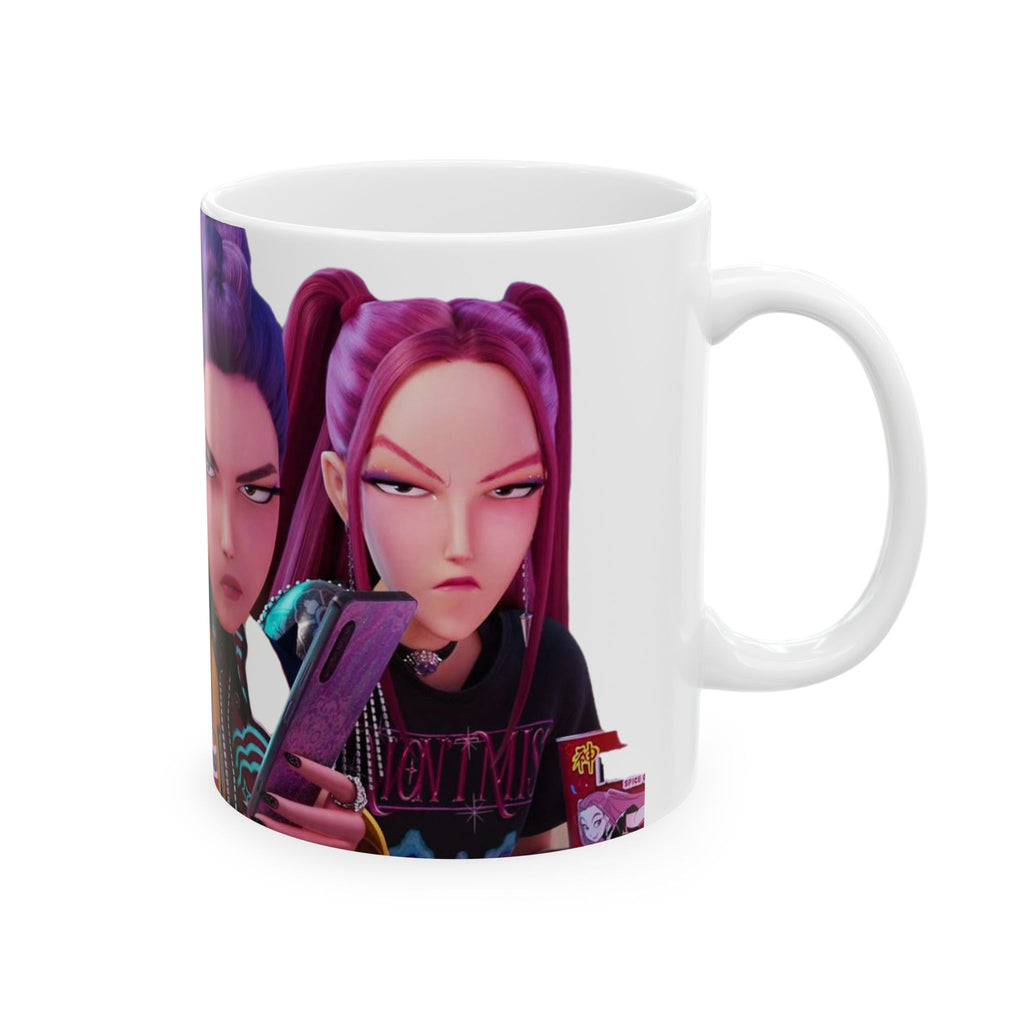 K pop demon hunters Ceramic Mug - 11oz & 15oz - Bold Character Design for Collectors