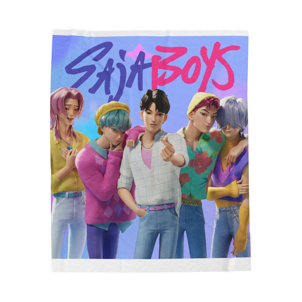 Saja Boys Velveteen Plush Blanket - Cozy Throw for Fans