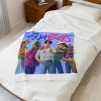 Saja Boys Velveteen Plush Blanket - Cozy Throw for Fans