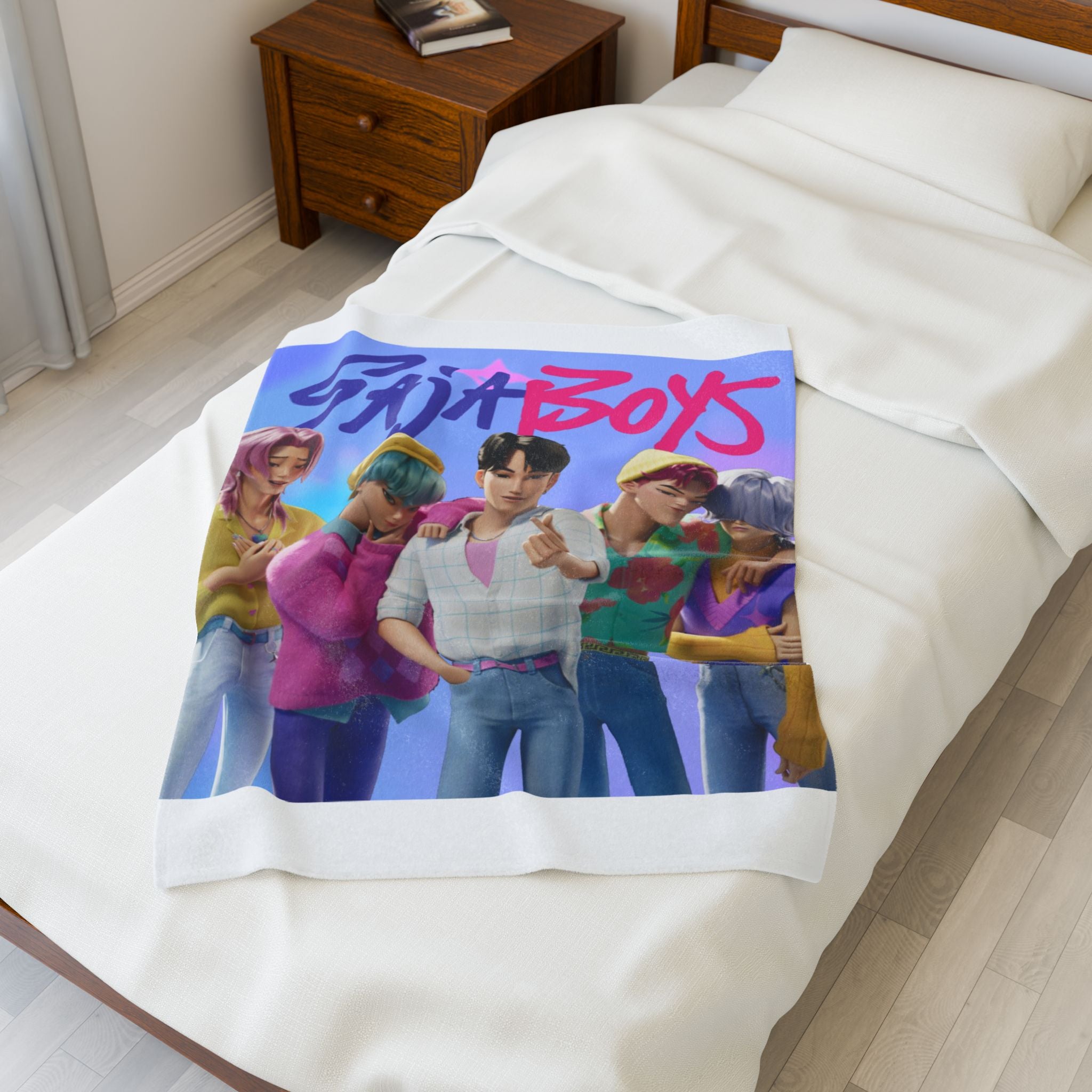 Saja Boys Velveteen Plush Blanket - Cozy Throw for Fans
