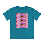 Saja boys Youth Competitor T-Shirt - Fun Retro Vibe with Colorful Design