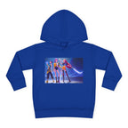 Toddler Fleece Hoodie with Colorful Character Art