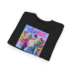 K pop demon hunters merch Colorful Toddler Sweatshirt with ‘Sajaboys’ Design