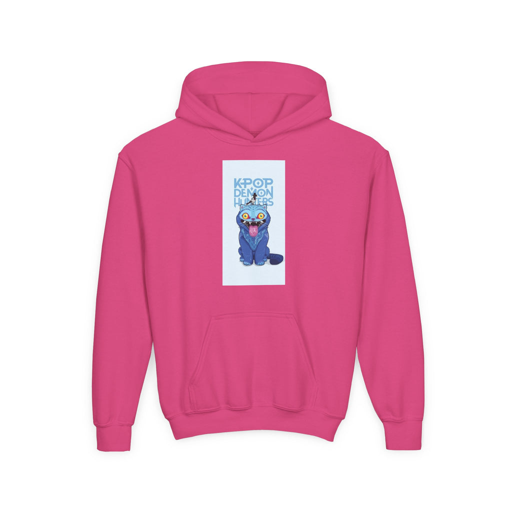 K-Pop Inspired Youth Hoodie with Playful Cat Design